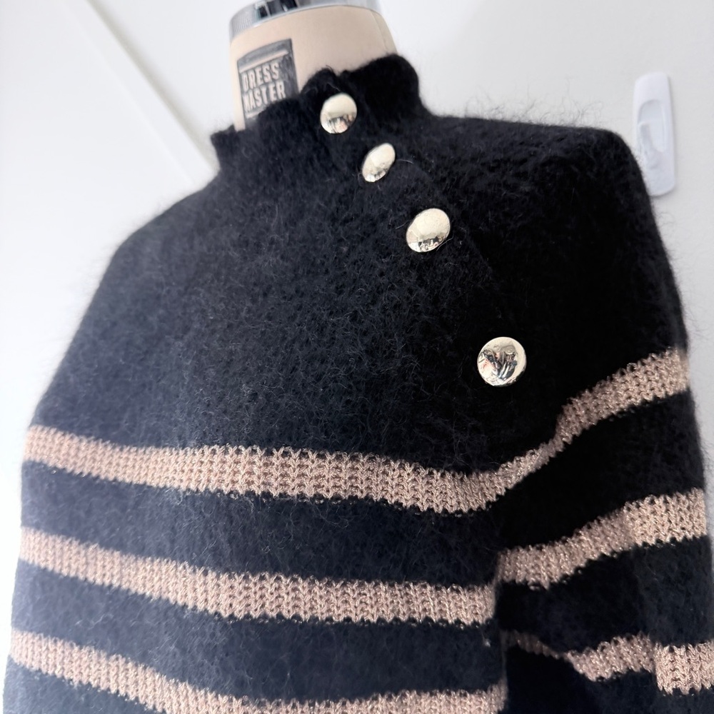 Sézane Trudy Mohair Sweater | Parisian Chic Fluffy Knit | French Girl Luxury - S - Picture 6 of 13